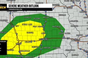 Iowa Severe Weather Outlook for Monday