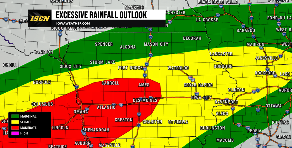 Excessive Rainfall Outlook for Wednesday